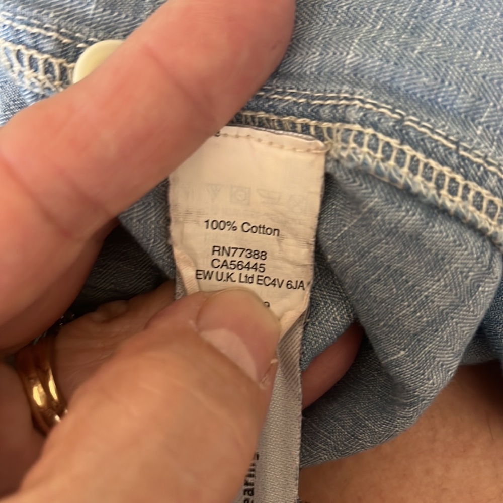 Madewell denim button up shirt size medium - Picture 4 of 4